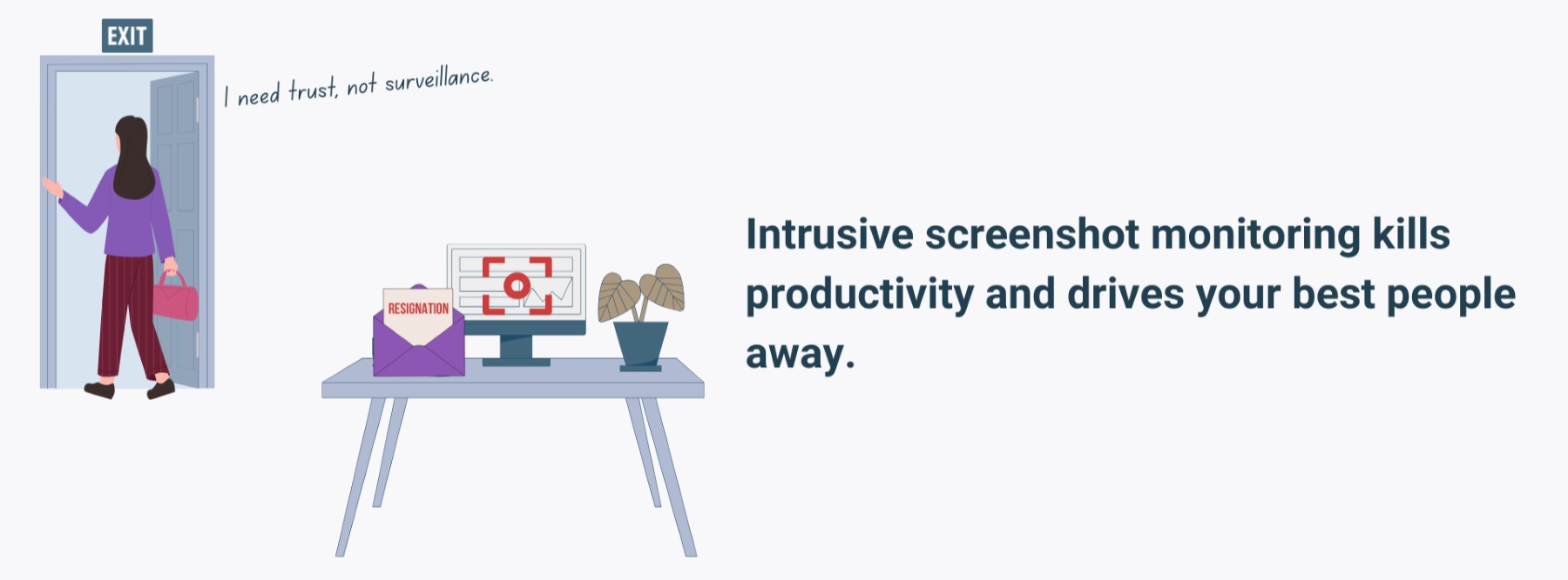 WorkTime ensures employee trust and clear results
