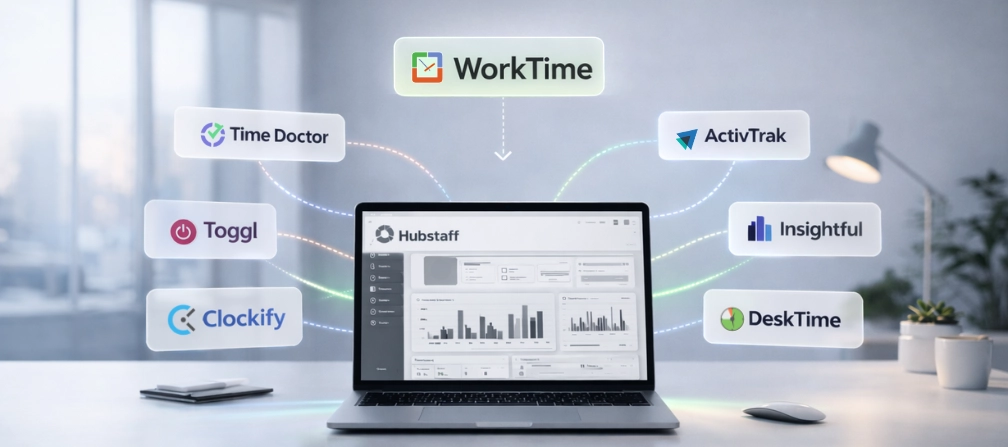 WorkTime vs Hubstaff alternatives comparison chart 2026