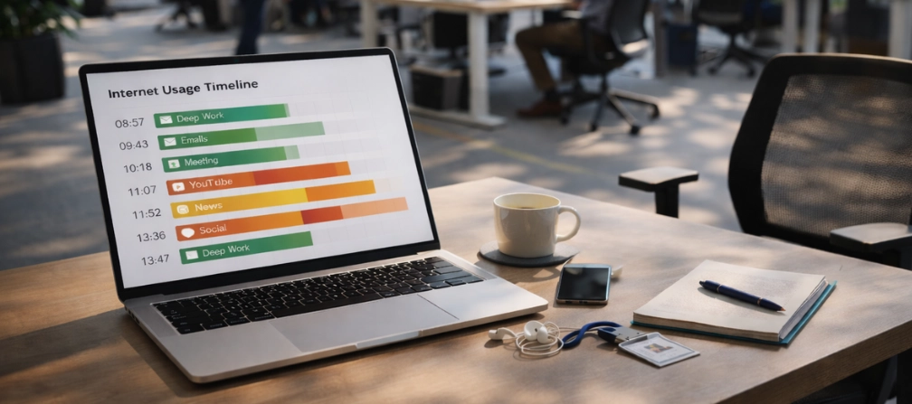 guia de monitoramento do uso da internet WorkTime