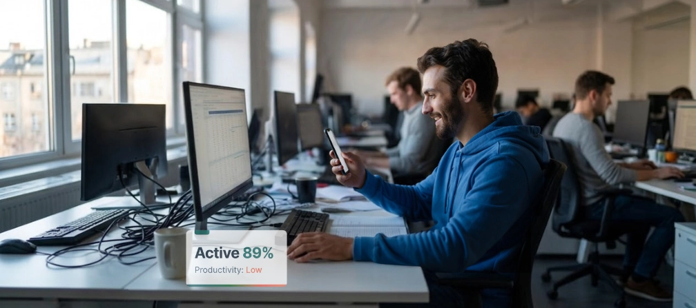 WorkTime fake productivity insights dashboard