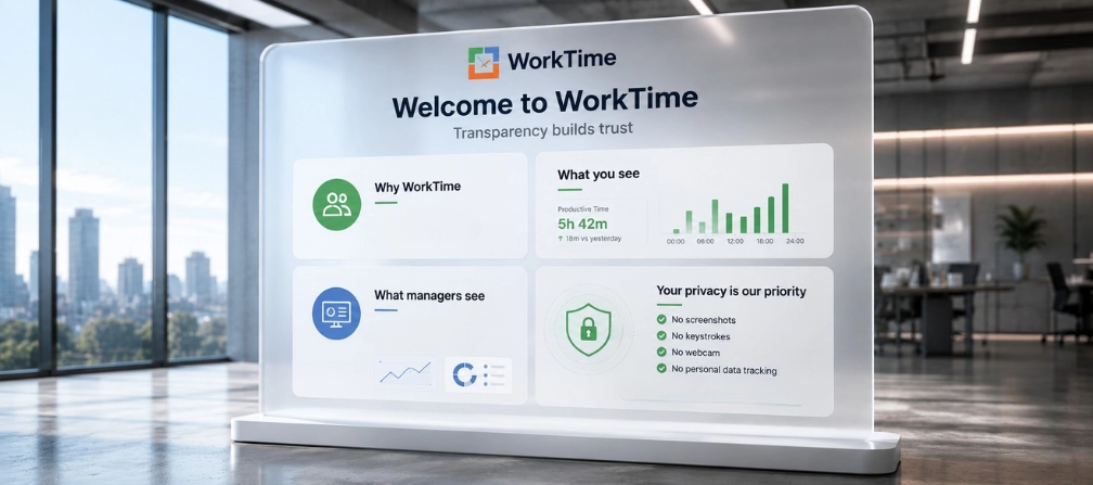 Transparência no monitoramento de funcionários com WorkTime