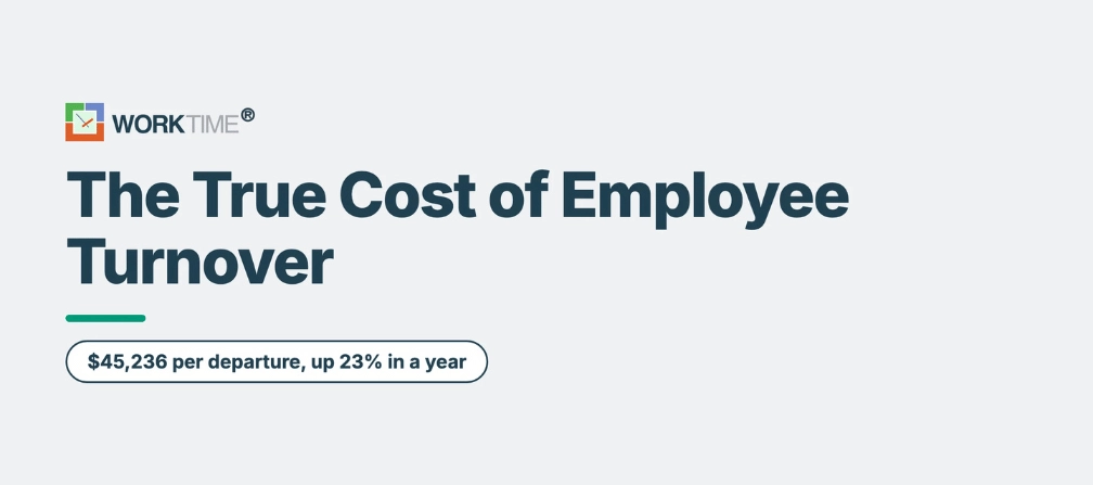 WorkTime employee turnover cost statistics