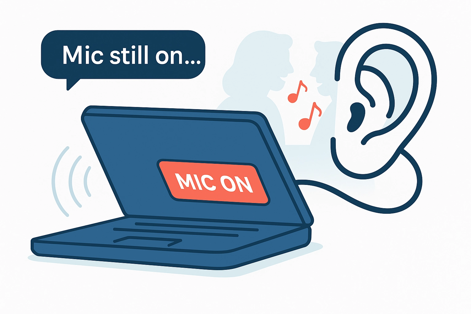 WorkTime proporciona guía sobre evitar fugas de audio cuando las tapas de laptop quedan medio cerradas.