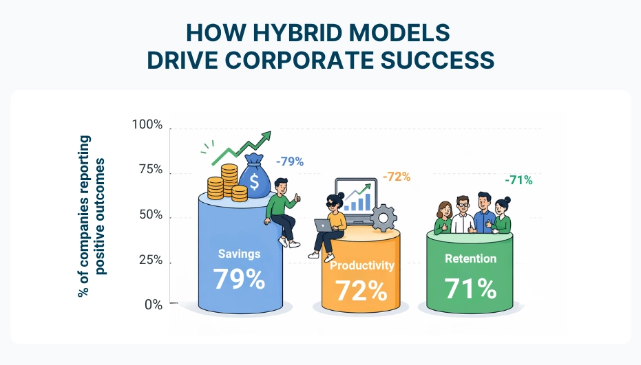 WorkTime shows hybrid success metrics by companies.