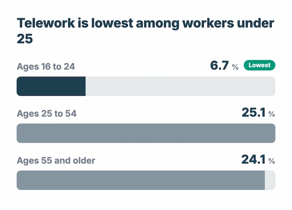 WorkTime remote work statistics by age group.