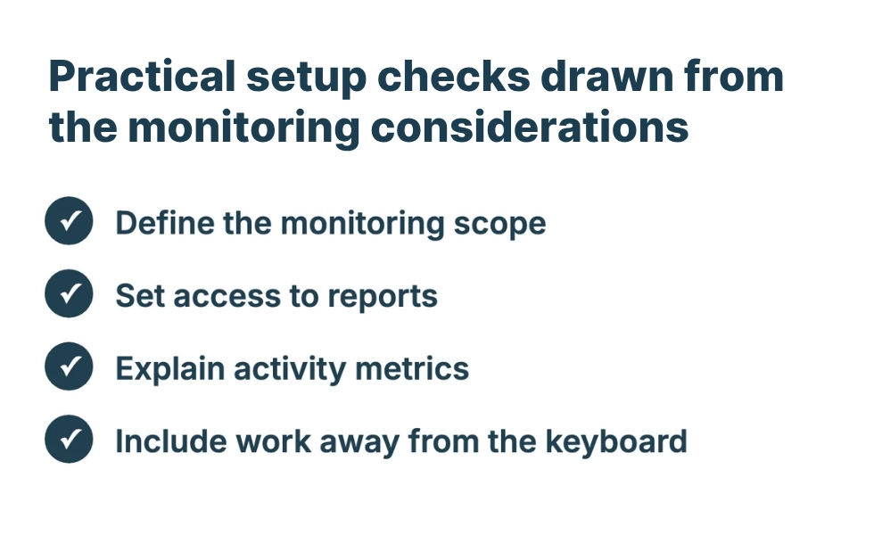WorkTime. Practical employee monitoring setup checklist.