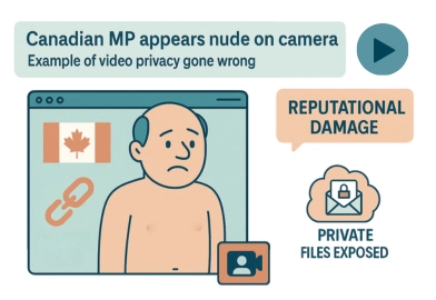 WorkTime ayuda a prevenir daño reputacional de incidentes inesperados de cámara o compartir pantalla.