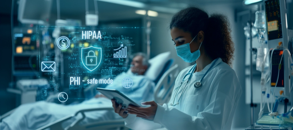 WorkTime PHI-safe monitoring in healthcare environment