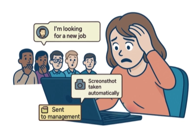 WorkTime muestra cómo las herramientas de capturas de pantalla invasivas pueden violar la privacidad de los empleados.