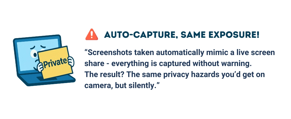 WorkTime provides productivity insights without recording screen content.