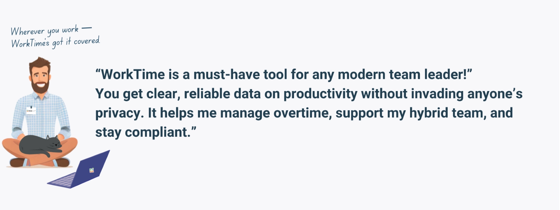 WorkTime helps manage teams without invading privacy.