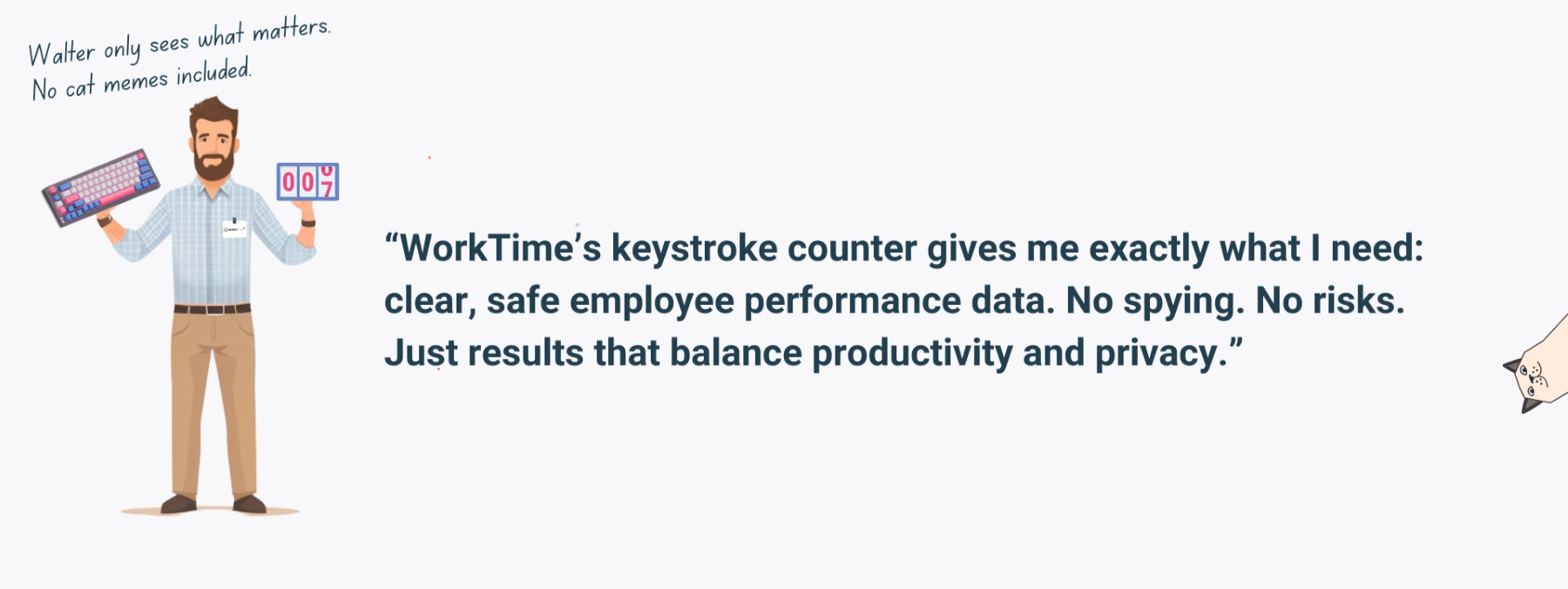 WorkTime monitors without invading privacy