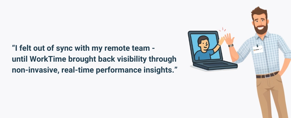 WorkTime non-invasive remote work monitoring with real-time insights.