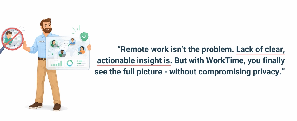 Insights de productividad con prioridad en la privacidad de WorkTime.