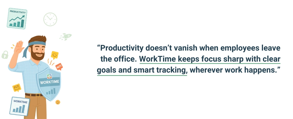 WorkTime keeps focus sharp with clear goals and smart tracking.