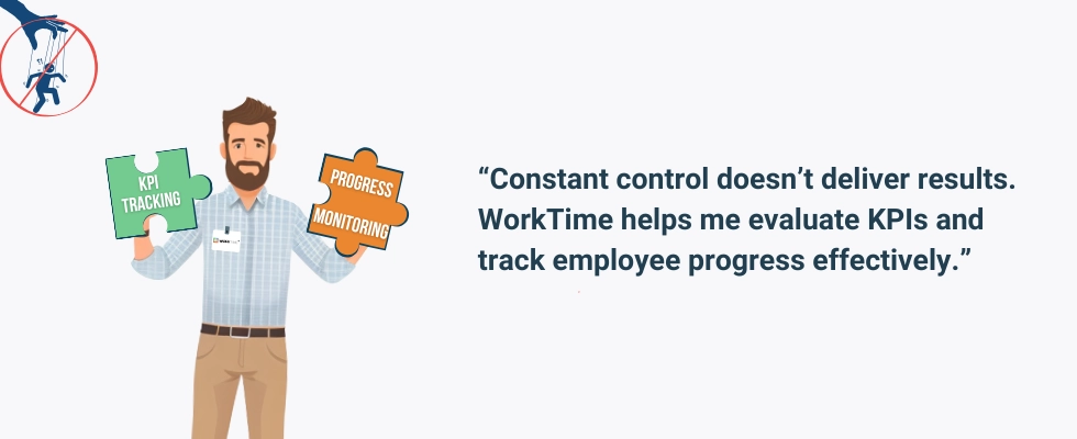WorkTime does effective KPI evaluation and progress tracking