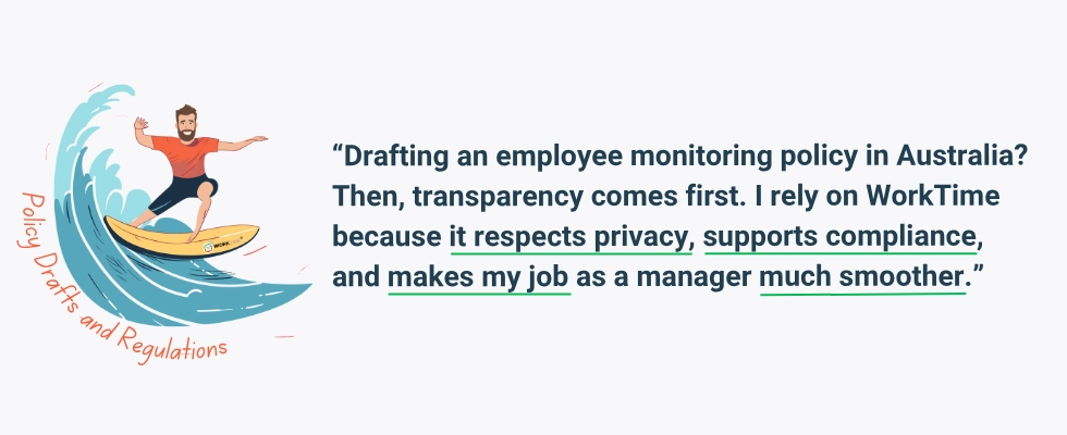 WorkTime simplifies employee monitoring policy in Australia.