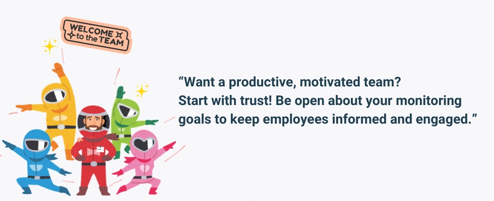WorkTime: Real-time employee status and activity report.