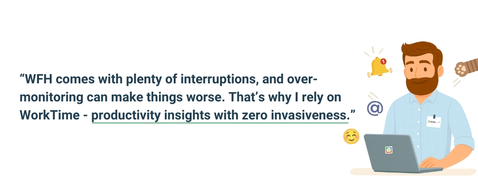 WorkTime tracks WFH productivity respectfully